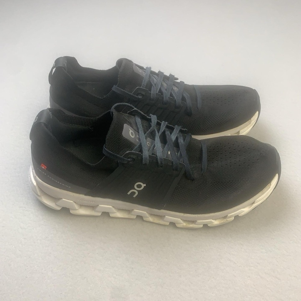 On Cloudswift Shoes Mens Size 10.5 Black Cushioned Mesh Running Sneakers